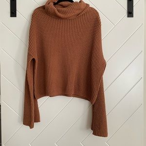 Free People Cowl Neck Knit Sweater